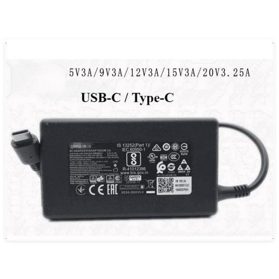 65W 20V 3.25A USB-C Type-C Fast Charging Adapter PA-1650-58 Laptop Charger