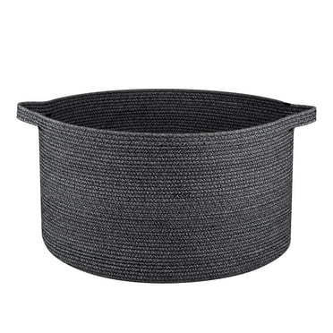 LITERRA Large Cotton Towel Rope Baskets Woven Clothes and Toys Basket Storage for Organizing 25 Gallon