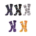 thumbnail image 1 of LITERRA Mens Halloween Socks Crew Socks Breathable Lightweight Socks 5 Pairs for Men, 1 of 7