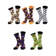 thumbnail image 1 of LITERRA Mens Halloween Socks Crew Socks Breathable Lightweight Socks 5 Pairs for Men, 1 of 7