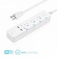 thumbnail image 1 of LITEdge Smart Power Strip with Surge protection, No Hub Needed Multi-Outlet with 2 USB Ports + 3 AC Outlets, Control with App on Phone, 1 of 8