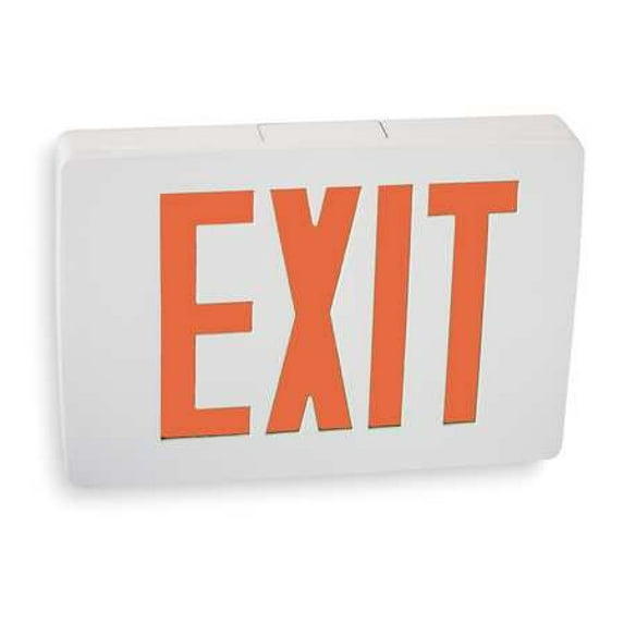 LITHONIA LIGHTING LQC W 1 R Quantum Series Cast Aluminum LED Exit Sign