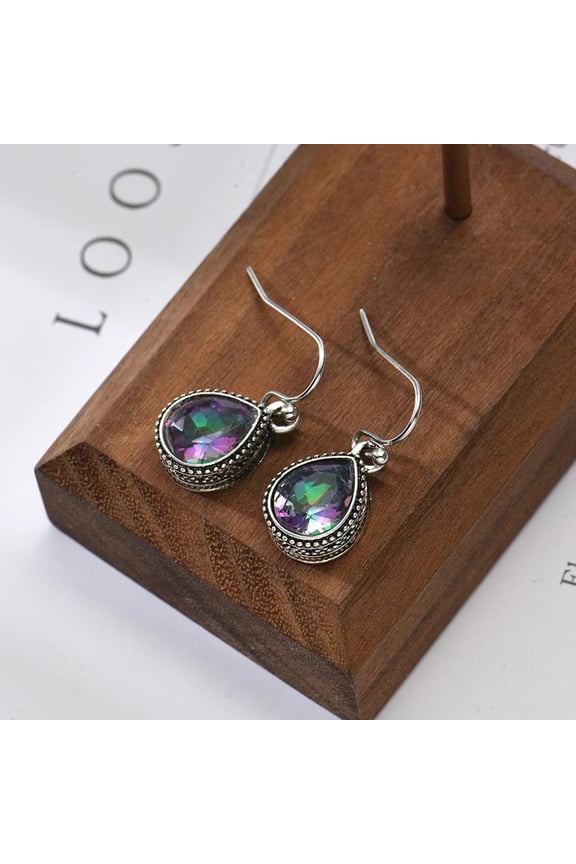 1 Pair Dangling Earrings For Women Multi Colored Vintage And Style