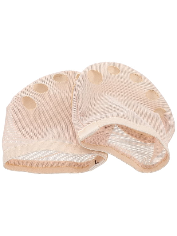 1 Pair Beige Foot Undies for Girls, Comfortable Socks, Ideal for Ballet, Performance, and Everyday Wear