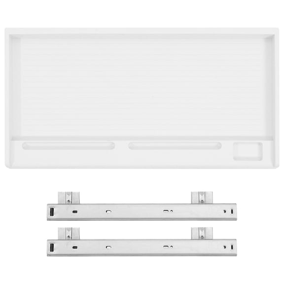 LITINKIMI 1 Set of Keyboard Sliding Tray Gray-White for Home Office Setup Back to School