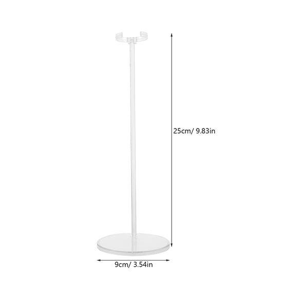 LITINKIMI 10-Pack Clear Plastic Doll Display Stands, Easy to Install Puppet Holders for Collectors and Retail Store Use