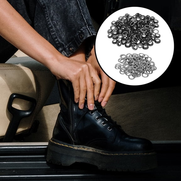 LITINKIMI 100 Sets Hole Grommet for Easy Installation on Fabric and with Wear Resistant Material
