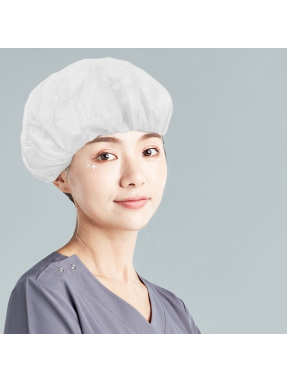 Dustproof Blue Doctor Nurse Cap Practical Operating Room Hat 100Pcs