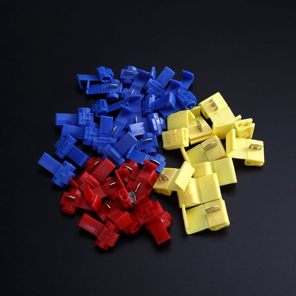 LITINKIMI 100Pcs Solderless Wire Connector Assorted Color Branch Terminals for Easy Electrical Installation