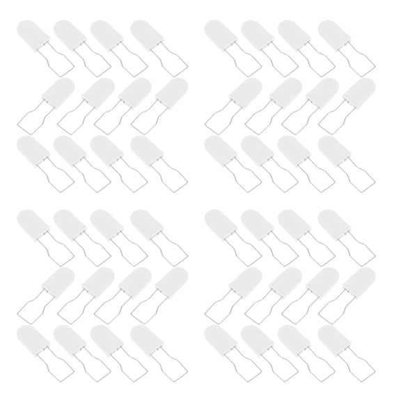 LITINKIMI 100Pcs White Self Locking Anti Tamper Plastic Seal Locks for Warehouse and Parcel Security