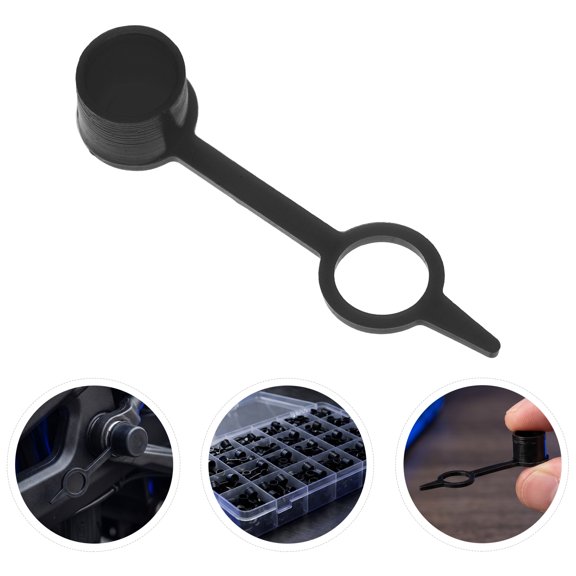LITINKIMI 100pcs Grease Fitting Caps, Oil Nozzle Dust Covers, Black