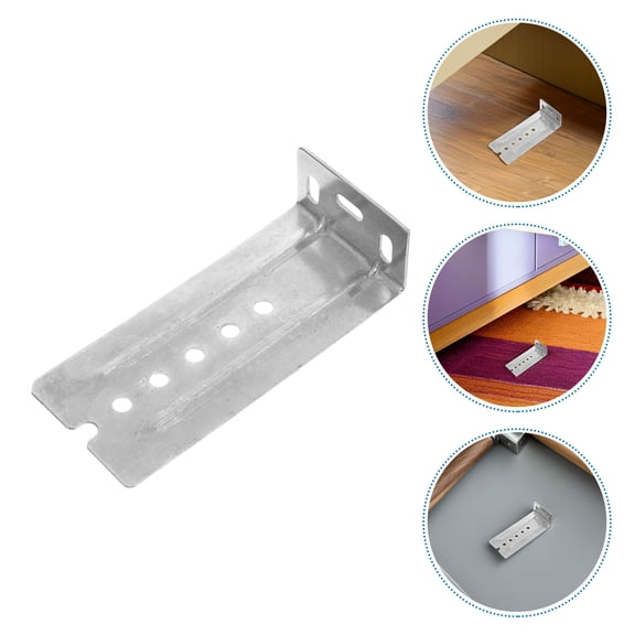 LITINKIMI 10Pcs Adjustable Drawer Slide Mounting Brackets Plated Silver for Cabinet and Kitchen Use