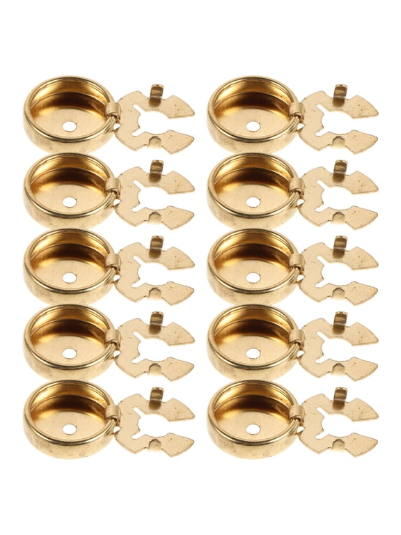 Decorative Golden Cuff Button Covers for Multiple Blouse Styles