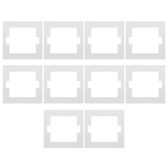 LITINKIMI 10Pcs Fire Resistant Light Switch Protector Gasket White Outlet Insulation Panel