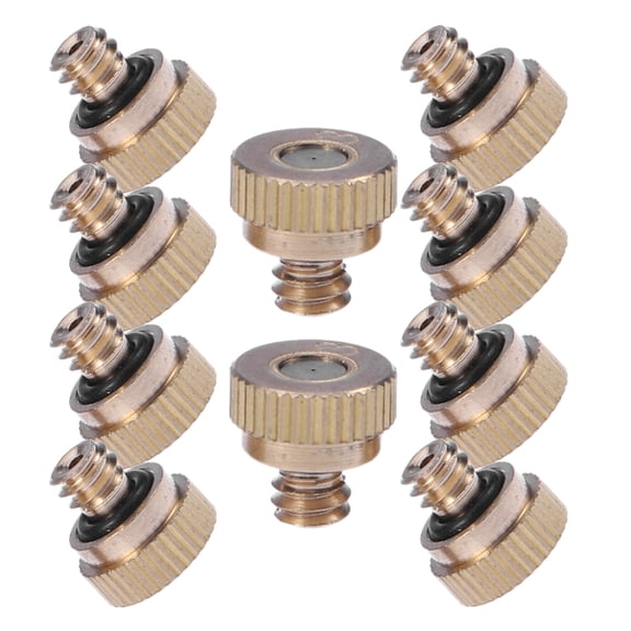 LITINKIMI 10Pcs Metal Atomizing Nozzle Low Pressure Spray Mister for Outdoor Garden Use