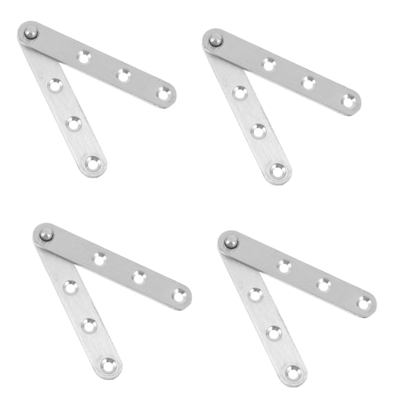 LITINKIMI 10Pcs Heavy Duty 360 Degree Rotating Stainless Steel Door Pivot Hinge Plated Silver Finish