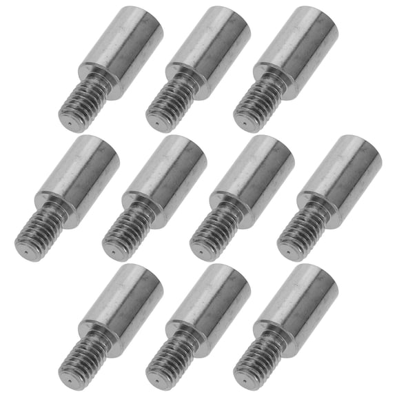 LITINKIMI 10Pcs Joystick Handle Adapter Plated Silver for DIY with Durable Construction and Versatile Use