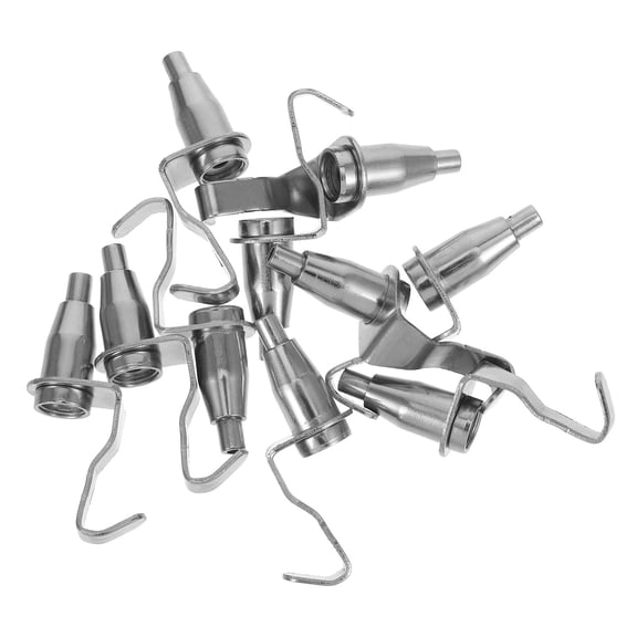 LITINKIMI 10Pcs Metal Display Hooks Wear Resistant Adjustable Art Exhibition Hangers Plated Silver