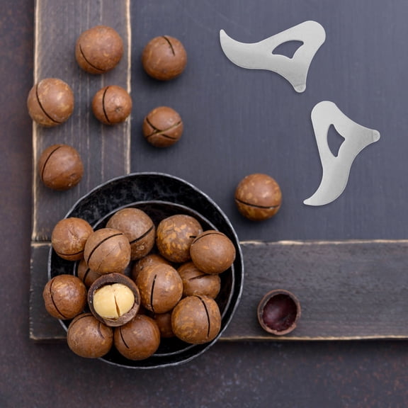 LITINKIMI 10Pcs Metal Nut Crackers with Ergonomic Design for Easy Opening of Macadamia and Walnut Nuts
