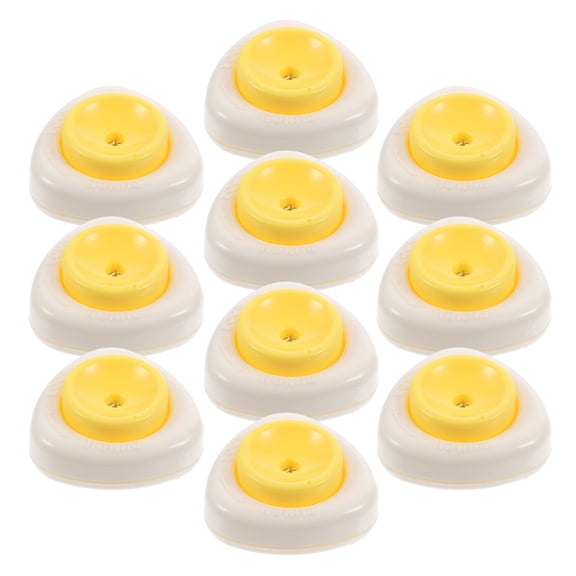LITINKIMI 10Pcs Plastic Egg Piercer with Stable Base for Precise Piercing of Boiled and Raw Eggs