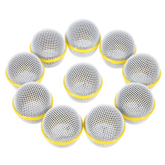 LITINKIMI 10Pcs Replacement Mesh Microphone Grille Ball Head Reduction for Performance