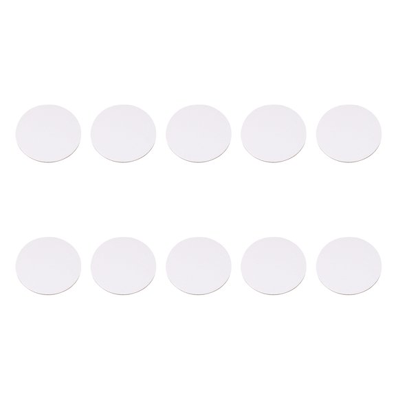 LITINKIMI 10Pcs Round Cotton Canvas Board for Oil Painting Artist Drawing Panels White