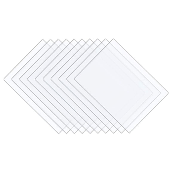 LITINKIMI 10Pcs Double Sided Transparent Acrylic Photo Frames Writable Clear Panels for Home Decor