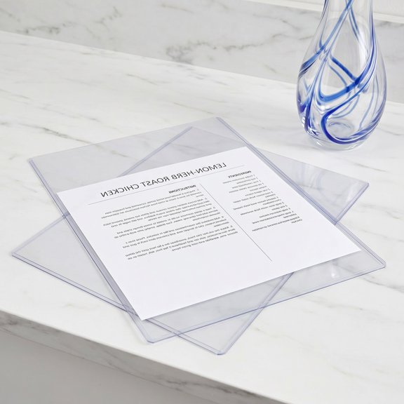 LITINKIMI 10Pcs Waterproof Rigid Page Protector Sleeves 8.5x11 Clear Plastic for Reports