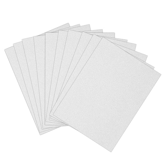 LITINKIMI White Glitter Paper Sheets for Crafts, Easy to Cut and Punch, for Scrapbooking and Card Making