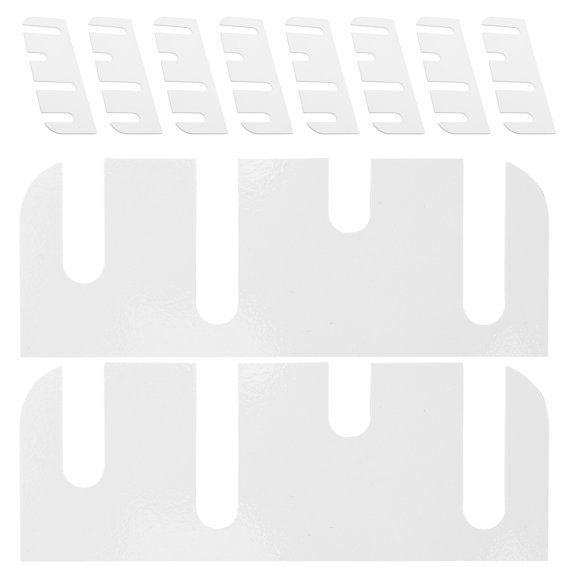 LITINKIMI 10Pcs White Plastic Hinge Repair Plates for Door Alignment and Noise Reduction