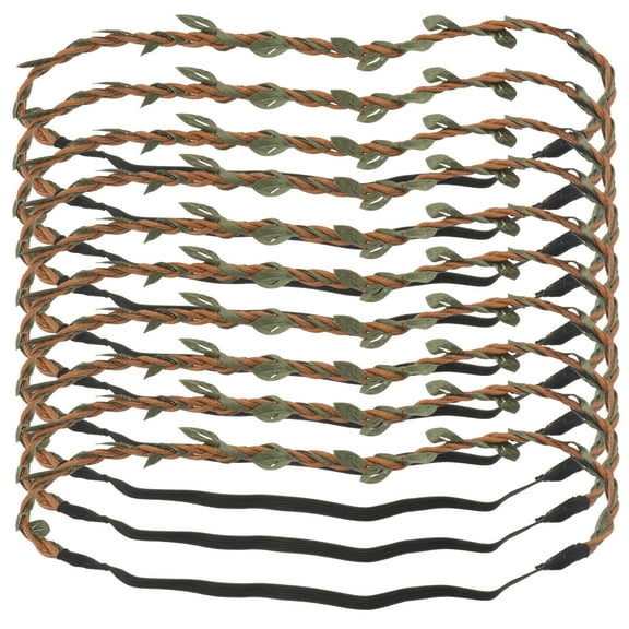 LITINKIMI 10pcs Flower Headbands Leaf Wreath Rattan Hair Accessories for Girls and Women