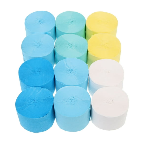 LITINKIMI 12 Rolls Streamers Party Paper Ribbon Streamer Assorted Color