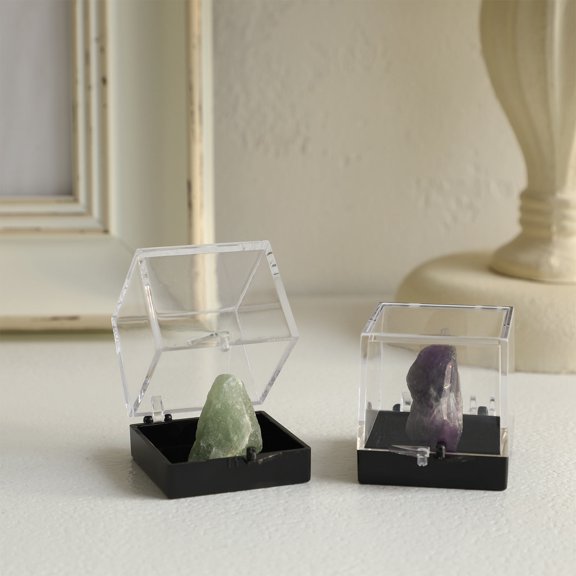 LITINKIMI 12pcs Mineral Specimen Display Case for Collectors, Small