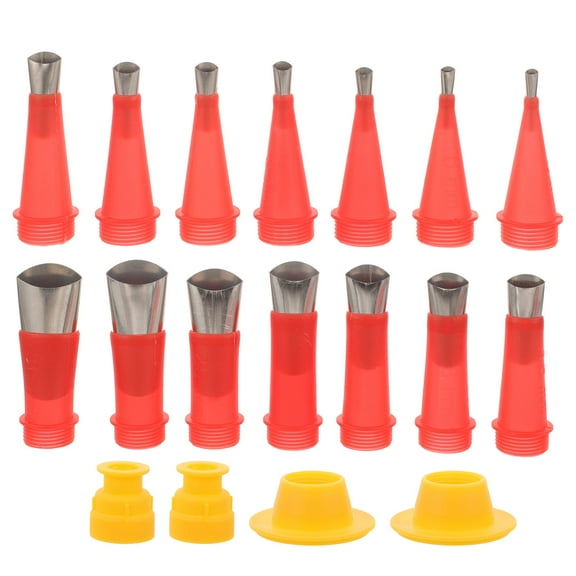 LITINKIMI 14 Nozzles Multi-Functional Design Caulking Tip Grout Finishing Tool Manual Caulk Tool For Maintenance