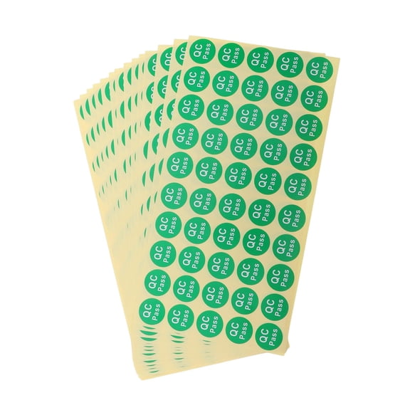 LITINKIMI Qc Passed Labels Green Self-Adhesive Tamper Proof for Decoration
