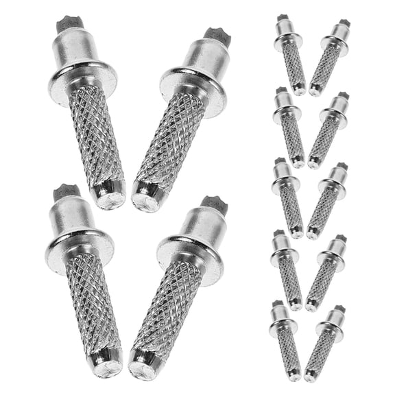 LITINKIMI 18Pcs Lightweight Tungsten Steel Trekking Pole Tips for Hiking Stick Accessories Plated Silver
