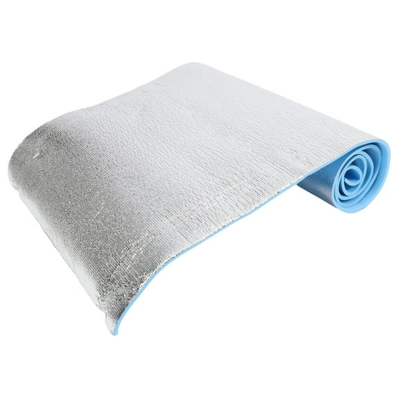 LITINKIMI 1PC Silver Aluminum Foil Sleeping Roll Pad for Adults on Picnics and Hiking 180x50x0.2in