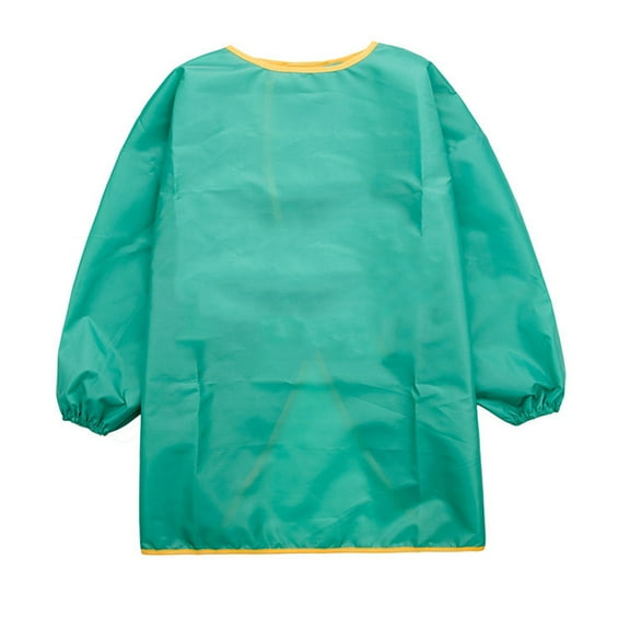 LITINKIMI 1Pack Childrens Painting Smock Blue Polyester Waterproof for Handmade Craft