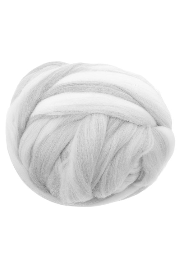 1Pack Soft Cotton Wool Roving Faux Wool Yarn for Needle Felting Crafts and Home Decor