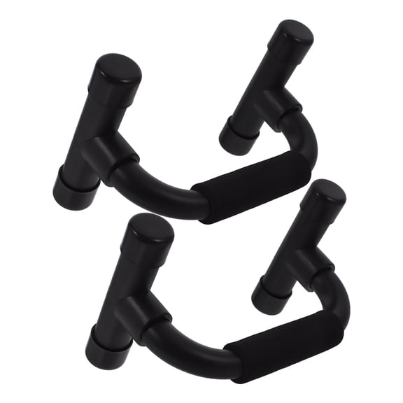 LITINKIMI 1Pair Black Pushup Bars for Muscle Training with Durable Lightweight Plastic Frame