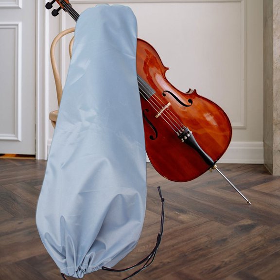 LITINKIMI 1Pc Light Grey Protective Cloth Cello Cover Durable Material with Scratch Resistant Design