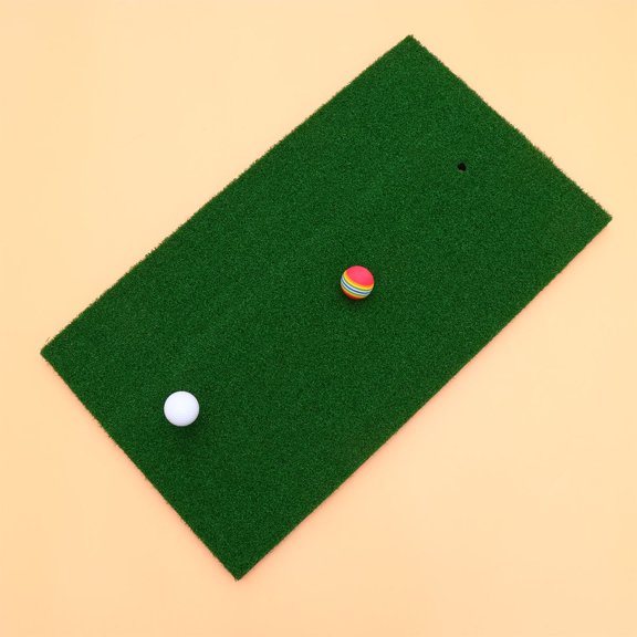 LITINKIMI 1Pc Portable Green Golf Mat PP Material Realistic Feel for Golf Swing Training
