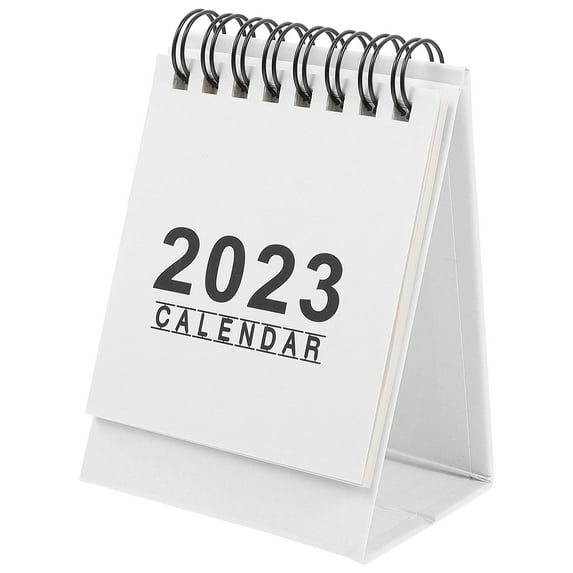 LITINKIMI 1Pcs Compact Standing Flip Calendar for Home Office Supplies 10X7.6X6.5in