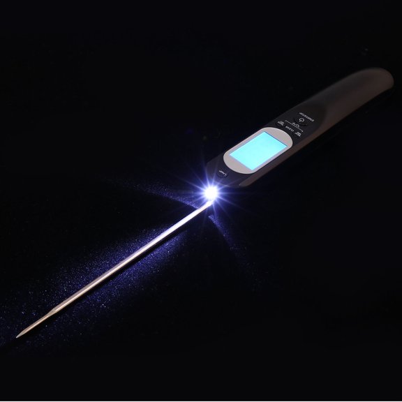 LITINKIMI 1Set Black Digital Meat Temperature Gauge Easy Use Instant Read Cooking Thermometer
