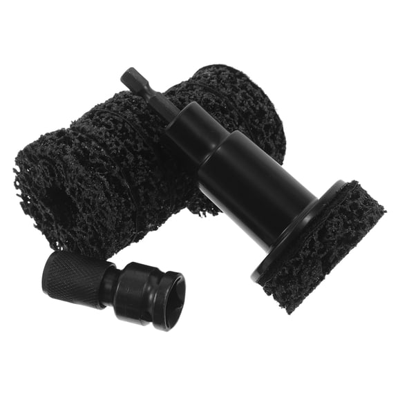 LITINKIMI 1Set Car Rotor Tool for Automotive Wheel Hub Rust Removal and Brake Disc Polishing Black