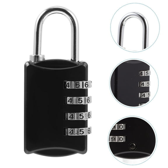 LITINKIMI 1Set Combination Lock Padlock Zinc Alloy Rectangular Anti-Wear for Gym Practicality