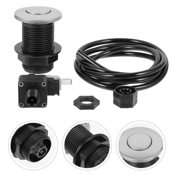 LITINKIMI 1Set Garbage Disposal Switch with Screw Button Design for Easy Installation and Replacement