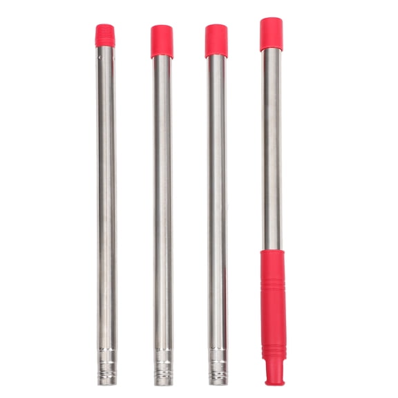 LITINKIMI Stainless Steel Mop Handle Extension Rod, Round Tube for Household Cleaning, 1 Set