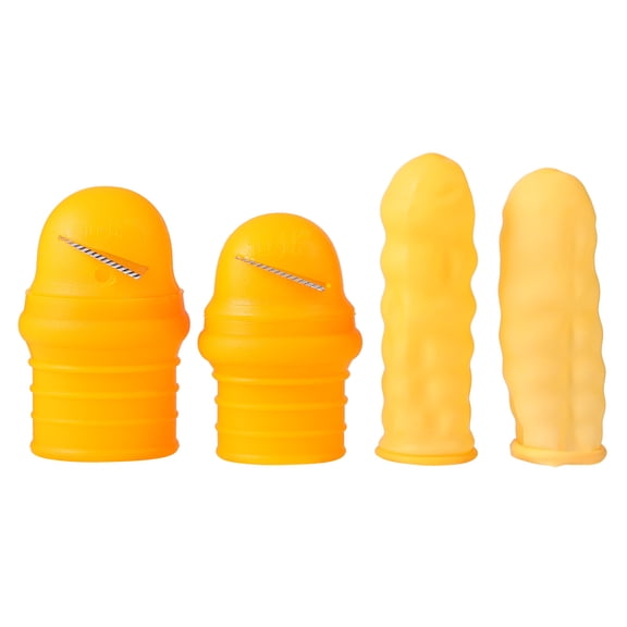 LITINKIMI 1Set Orange Thumb Fruit Picker with Silicone and Finger Cover for Easy Garden Vegetable Melon Harvesting
