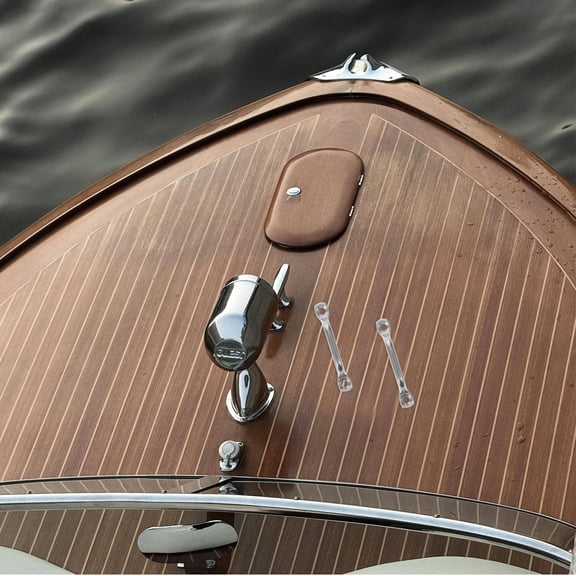 LITINKIMI 1 Set Plated Stainless Steel Boat Top Strap Anchor Plates for Marine and Kayak Deck Rigging Hardware